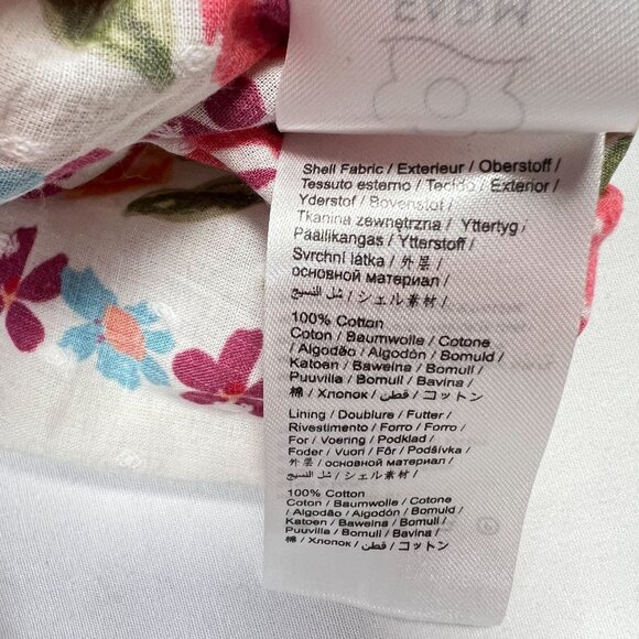 Farm Rio Spring Bananas Mini Skirt Smocked Stretch Floral Multicolor LARGE - Picture 16 of 16